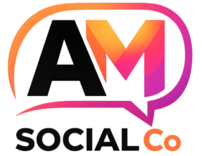 AM Social Co light logo